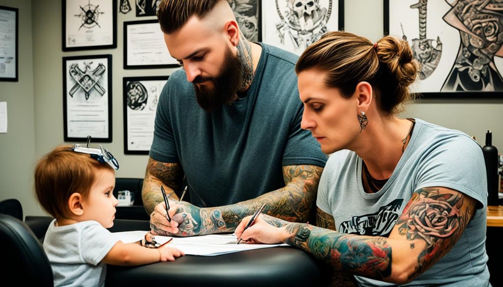 tattooing with parental consent