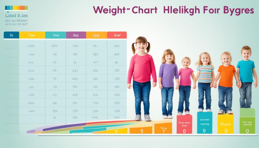 weight chart by age and height