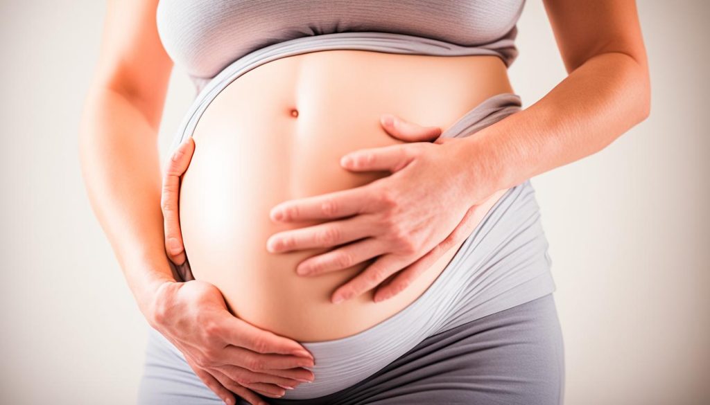 stomach tightness in pregnancy