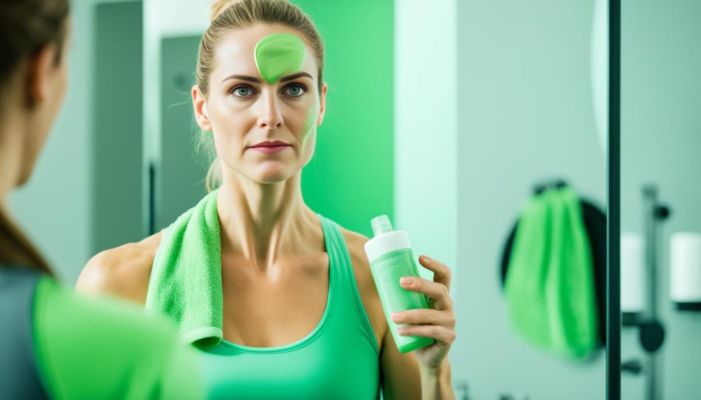 how to manage facial redness when working out